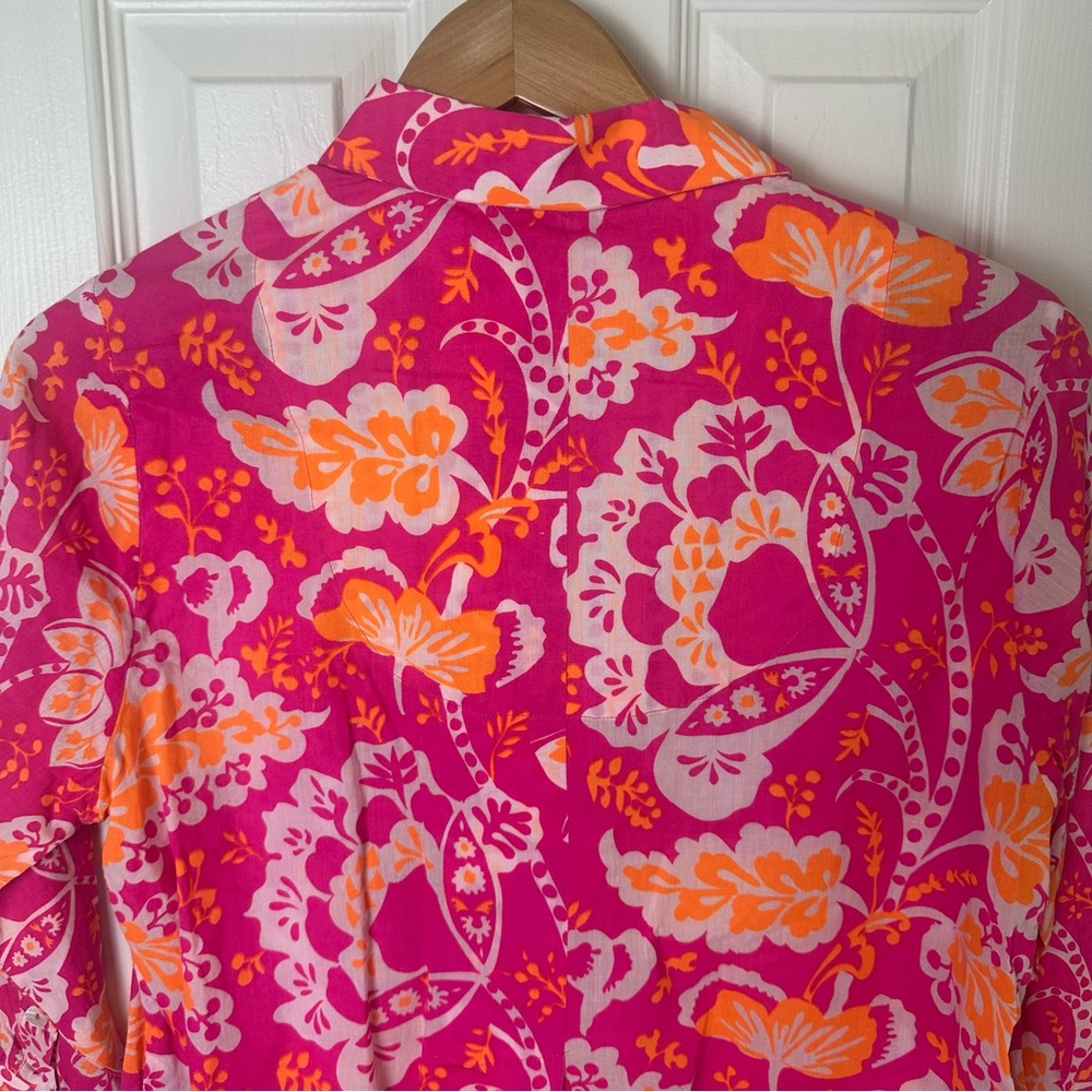 Gretchen Scott Floral Blouse Button Up - Picture 7 of 8
